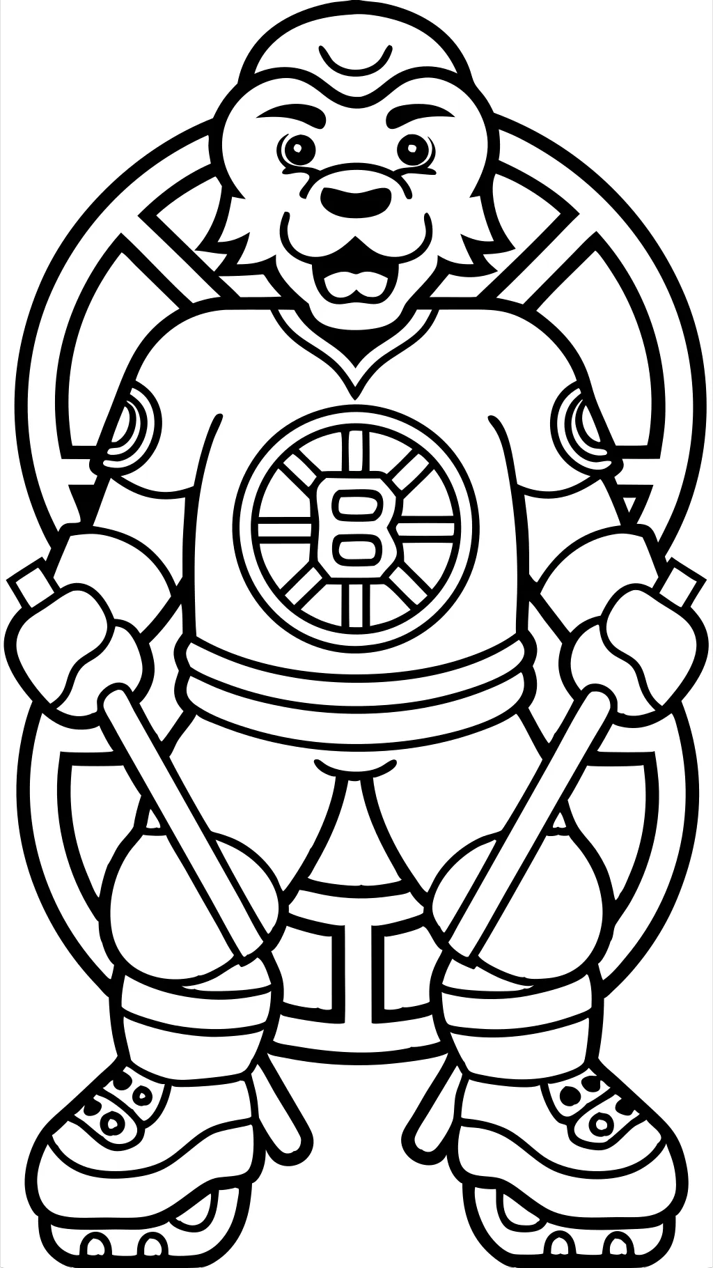 coloriages de bruins de Boston